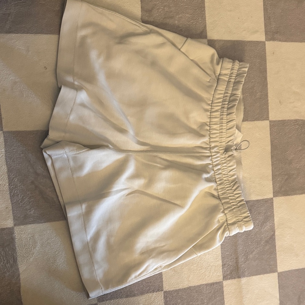 Lululemon Athletica Cream Athletic Shorts
